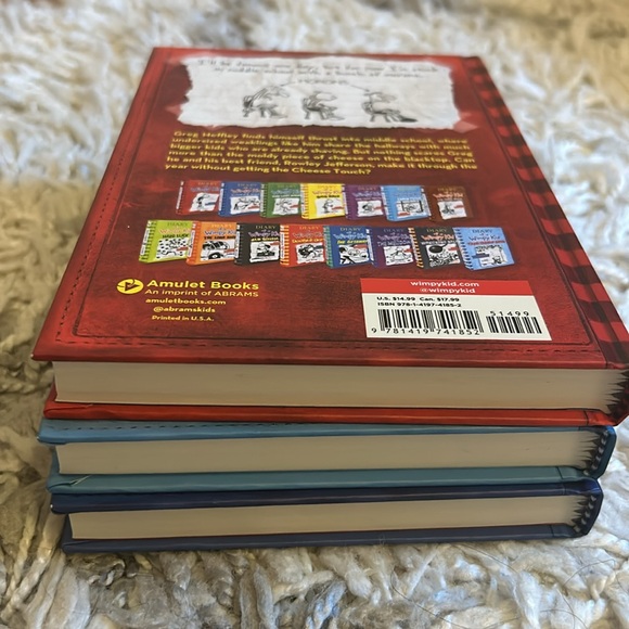 Diary of a Whimpy Kid set of 3 Pristine Books. READ ONCE!! Super clean. - Picture 7 of 10